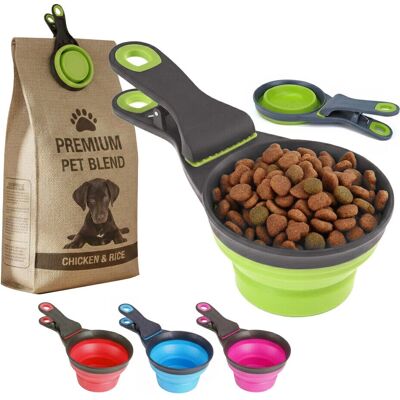 GEEZY The Magic Toy Shop 3-in-1 Pet Food Scoop Measuring Cup Pet tool GEEZY The Magic Toy Shop 3-in-1 Pet Food Scoop Measuring Cup Pet tool