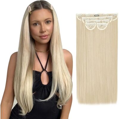 Lullabellz Light Blonde 22" Straight Hair Extensions - 5 Piece Lullabellz Light Blonde 22" Straight Hair Extensions - 5 Piece
