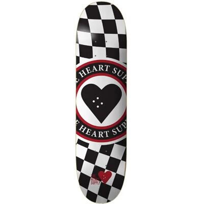 Heart Supply Insignia Check Skateboard - 8" Black - Skateboard Heart Supply Insignia Check Skateboard - 8" Black - Skateboard