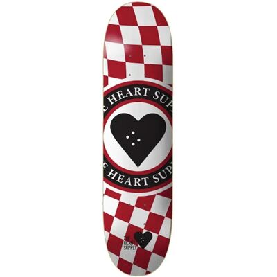 Heart Supply Insignia Check Skateboard - Red - Skatboard Heart Supply Insignia Check Skateboard - Red - Skatboard