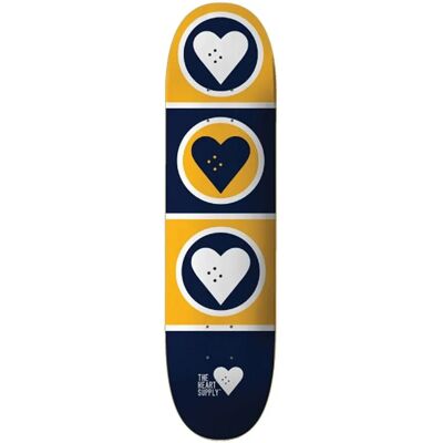Heart Supply Squad Gelbe Skateboard - Skateboard Heart Supply Squad Gelbe Skateboard - Skateboard