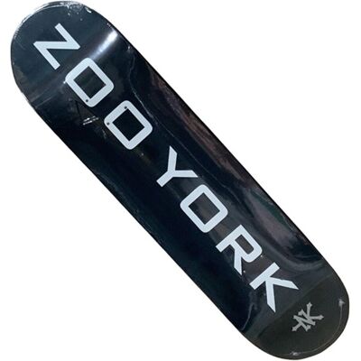 Zoo York OG 95 Logo Block 8" Skateboard-Deck - Schwarz/Weiß/Grau Zoo York OG 95 Logo Block 8" Skateboard-Deck - Schwarz/Weiß/Grau