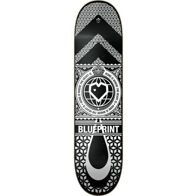 Blueprint Home Heart Skateboard - 7-ply Maple - White Blueprint Home Heart Skateboard - 7-ply Maple - White