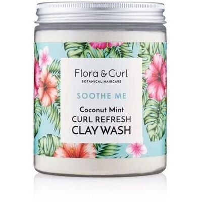 Flora & Curl Soothe Me Munt Kokos Klei Verfrissend - Haarklei Flora & Curl Soothe Me Munt Kokos Klei Verfrissend - Haarklei