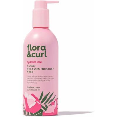 Floracurl Rozenwater Melasse Haarmasker - 300ml Floracurl Rozenwater Melasse Haarmasker - 300ml