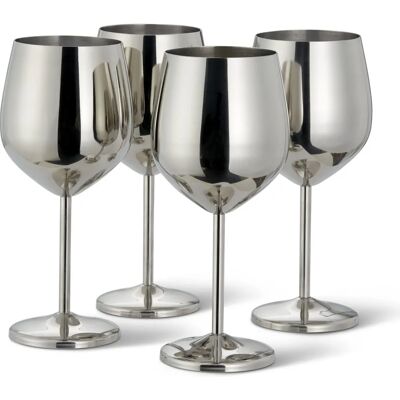 Oak & Steel Rustfrit Stål Vinglas Sæt - 500ml - Søm- og stødfast Oak & Steel Rustfrit Stål Vinglas Sæt - 500ml - Søm- og stødfast