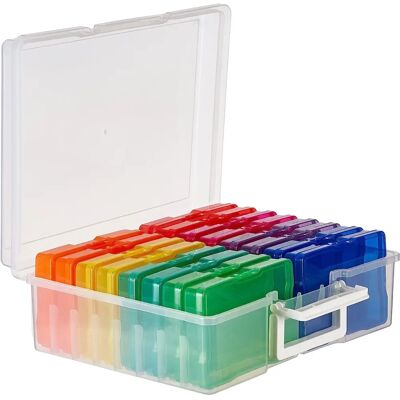 Matana - 6x4 Multicoloured Caixa de Fotos Organizador Matana - 6x4 Multicoloured Caixa de Fotos Organizador
