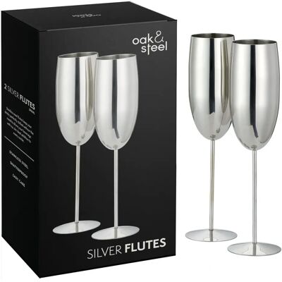 Oak & Steel Champagneglas - Hopea - Sæt med 2 Oak & Steel Champagneglas - Hopea - Sæt med 2