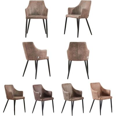 Life Interiors Zaragoza Chaises de salle à manger en faux cuir - Ensemble de 4 Capuccino - Publicité Life Interiors Zaragoza Chaises de salle à manger en faux cuir - Ensemble de 4 Capuccino - Publicité