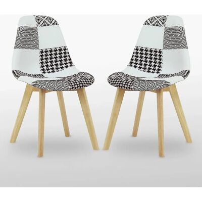 Chaise Patchwork Life Interiors - Bois Massif & Confort - Publicité Chaise Patchwork Life Interiors - Bois Massif & Confort - Publicité