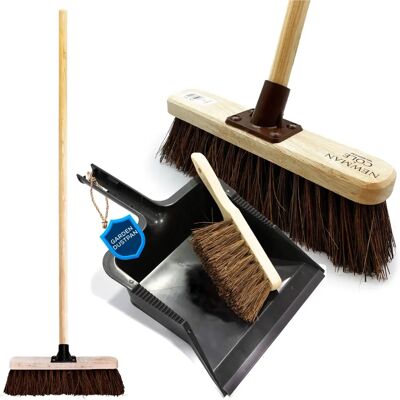 The Dustpan & Brush Store - Dustpan Brush Broom Set - Garden Sweep The Dustpan & Brush Store - Dustpan Brush Broom Set - Garden Sweep