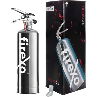 Extincteur FIREXO 2L Acier Inoxydable - 7 en 1 Tous Incendies - Publicité Extincteur FIREXO 2L Acier Inoxydable - 7 en 1 Tous Incendies - Publicité