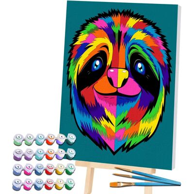 Splat Planet Faultier Peinture par Numéros Kit d'Art - Kit Artistique - Publicité Splat Planet Faultier Peinture par Numéros Kit d'Art - Kit Artistique - Publicité