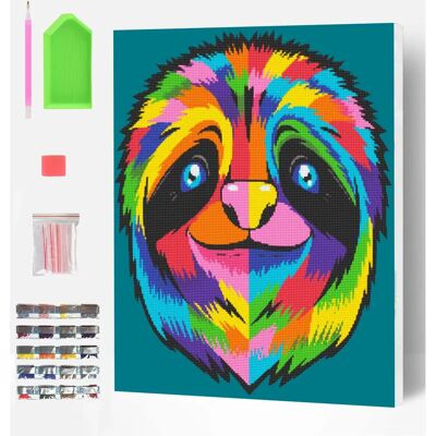 Splat Planet Faultier Kit de Peinture Diamant - Publicité Splat Planet Faultier Kit de Peinture Diamant - Publicité