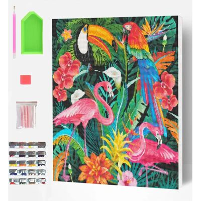 Kit d'Art de Peinture de Diamants Tropicaux Splat Planet - Kit d'Art - Publicité Kit d'Art de Peinture de Diamants Tropicaux Splat Planet - Kit d'Art - Publicité