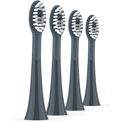 Ordo Sonic+ Zwart Gloeiend Grijs Opzetborstel - 4 Stuks Ordo Sonic+ Zwart Gloeiend Grijs Opzetborstel - 4 Stuks
