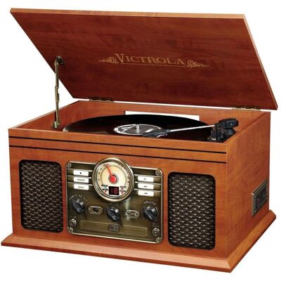 Victrola VTA-200B Mahogny bälte driven skivspelare - Turntable Victrola VTA-200B Mahogny bälte driven skivspelare - Turntable