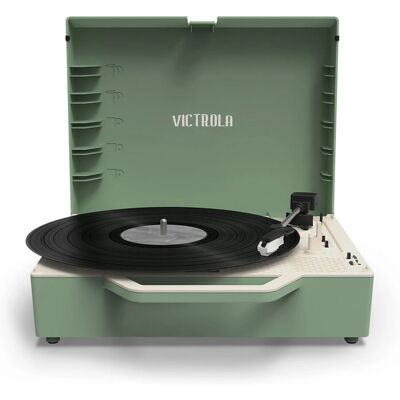 Victrola Re-Spin Grün - Nachhaltiger Bluetooth-Plattenspieler Victrola Re-Spin Grün - Nachhaltiger Bluetooth-Plattenspieler
