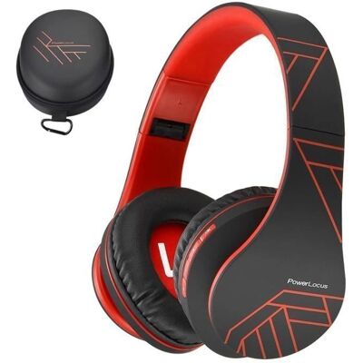 Casque POWERLOCUS P2 40 - Bluetooth Annulation du Bruit - Rouge - Publicité Casque POWERLOCUS P2 40 - Bluetooth Annulation du Bruit - Rouge - Publicité