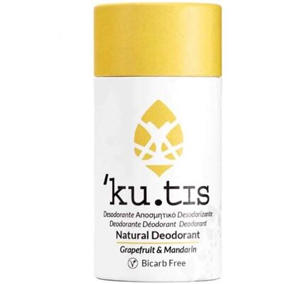Kutis Skincare Vegan Grapefruit Mandarin Deodorant - Plastic Free, 50g Kutis Skincare Vegan Grapefruit Mandarin Deodorant - Plastic Free, 50g