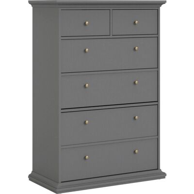 Condo Grey 6-Drawer Chest - Modern Storage Furniture Condo Grey 6-Drawer Chest - Modern Storage Furniture