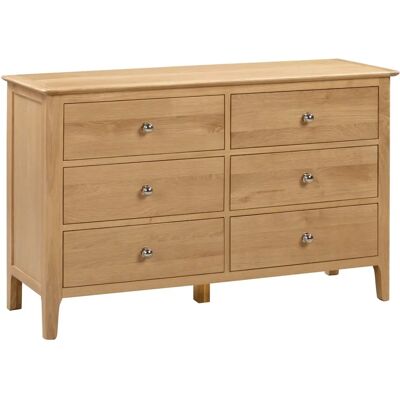 Julian Bowen Cotswold Chêne 6 Tiroirs - Commode Julian Bowen Cotswold Chêne 6 Tiroirs - Commode