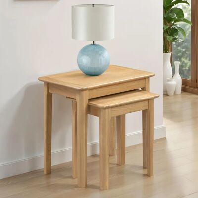 Julian Bowen Cotswold Oak Nest of Tables - Nest of Tables Julian Bowen Cotswold Oak Nest of Tables - Nest of Tables