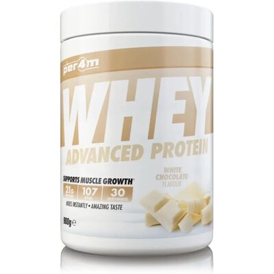 Per4m Advanced Whey Protein 900g - Chocolate Blanco - Apoyo a la Musculación Per4m Advanced Whey Protein 900g - Chocolate Blanco - Apoyo a la Musculación
