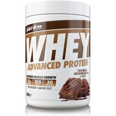 Per4m Advanced Whey Protein - Batido de Brownie de Chocolate 900g Per4m Advanced Whey Protein - Batido de Brownie de Chocolate 900g