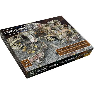 Battle Systems Modular Terrain - Crypts and Caverns Dungeon Upgrade Pack - Figurine Games Expansion Battle Systems Modular Terrain - Crypts and Caverns Dungeon Upgrade Pack - Figurine Games Expansion