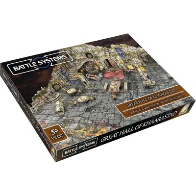 Battle Systems Modular Terrain - Great Hall of Khaarastad - Figurine Games Add-on Battle Systems Modular Terrain - Great Hall of Khaarastad - Figurine Games Add-on
