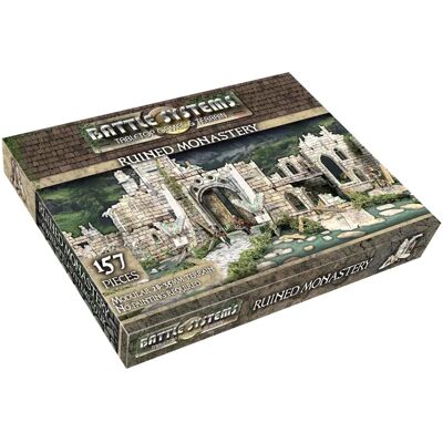 Battle Systems Ruined Monastery - Modular Fantasy Terrain - Board Game Accessory Battle Systems Ruined Monastery - Modular Fantasy Terrain - Board Game Accessory