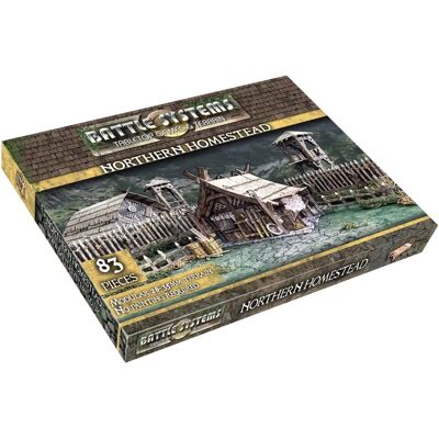 Battle Systems Northern Homestead - Modular Wooden Cabin - Board Game Accessory Battle Systems Northern Homestead - Modular Wooden Cabin - Board Game Accessory