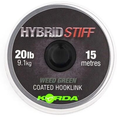 Korda Hybrid Stiff Weed Green - Hooklink 15m 20lb Korda Hybrid Stiff Weed Green - Hooklink 15m 20lb