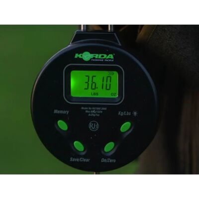 Korda Digitale Waage - 132lb/60kg - Wiegt Fische bis zu 132lb/60kg Korda Digitale Waage - 132lb/60kg - Wiegt Fische bis zu 132lb/60kg