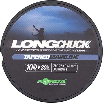 Korda LongChuck Tapered Mainline - Clear - 300m, 15-30lb, Model Unknown Korda LongChuck Tapered Mainline - Clear - 300m, 15-30lb, Model Unknown