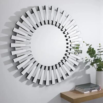FurnitureboxUK - Starburst - 60cm - Silver - Mirror FurnitureboxUK - Starburst - 60cm - Silver - Mirror