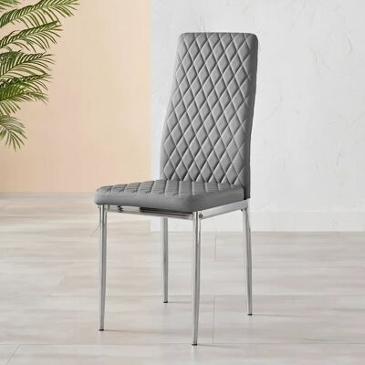 FurnitureboxUK Milan Set of 6 High Back Faux Leather Dining Chairs - Dining Chairs FurnitureboxUK Milan Set of 6 High Back Faux Leather Dining Chairs - Dining Chairs