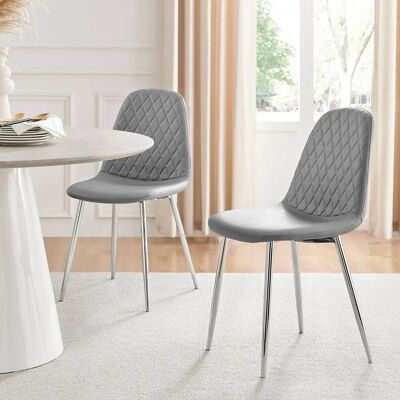 FurnitureboxUK - Corona Chair - Grey - Chair FurnitureboxUK - Corona Chair - Grey - Chair