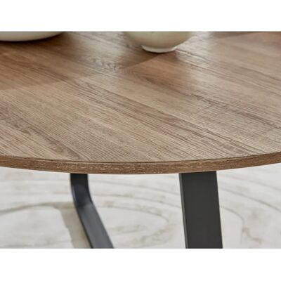 FurnitureboxUK Santorini 120cm 6-Seater Contemporary Round Wood Dining Table - Dining Table FurnitureboxUK Santorini 120cm 6-Seater Contemporary Round Wood Dining Table - Dining Table