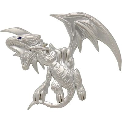 Fanattik Yu-Gi-Oh! Silver Plated XL Pin Badge - Blue Eyes White Dragon Fanattik Yu-Gi-Oh! Silver Plated XL Pin Badge - Blue Eyes White Dragon