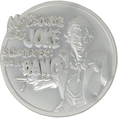 Fanattik The Joker Silver Plated Medallion - Medallion Fanattik The Joker Silver Plated Medallion - Medallion