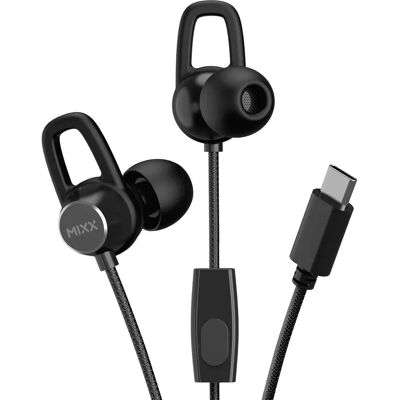 MIXX Headphone SoundPort USB-C In-Ear Kaukokaapeleilla Musta - Kuulokkeet MIXX Headphone SoundPort USB-C In-Ear Kaukokaapeleilla Musta - Kuulokkeet
