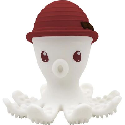 Mombella Octopus - Rød Tannbørste og leke Mombella Octopus - Rød Tannbørste og leke