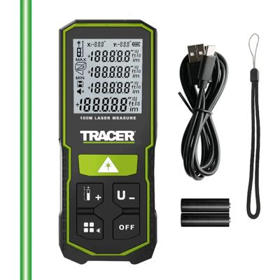 Tracer Alm100 Laser Measure - 100m - Green Laser Tracer Alm100 Laser Measure - 100m - Green Laser