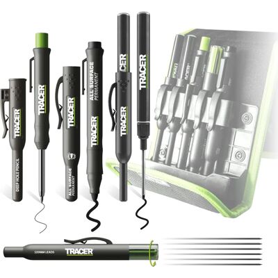 Kit de Marqueurs de Construction Tracer AMK5 - Ensemble de Marqueur et Crayon Kit de Marqueurs de Construction Tracer AMK5 - Ensemble de Marqueur et Crayon
