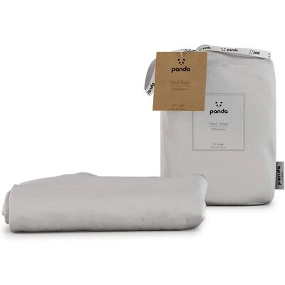 Panda London - Panda Bamboo Bedding - White - Fitted Sheet Panda London - Panda Bamboo Bedding - White - Fitted Sheet