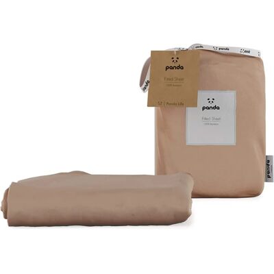 Panda London Panda 100% Bamboo - dusty pink - EU Single - Fitted Sheet Panda London Panda 100% Bamboo - dusty pink - EU Single - Fitted Sheet