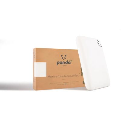 Panda London Panda Memory Foam Bamboo Toddler Pillow - Supportive, hypoallergenic, white Panda London Panda Memory Foam Bamboo Toddler Pillow - Supportive, hypoallergenic, white