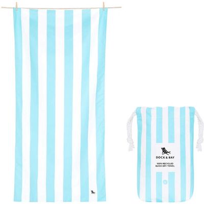 Dock & Bay Strandtuch 90x200cm - Tulum Blau - Schnelltrocknend Dock & Bay Strandtuch 90x200cm - Tulum Blau - Schnelltrocknend